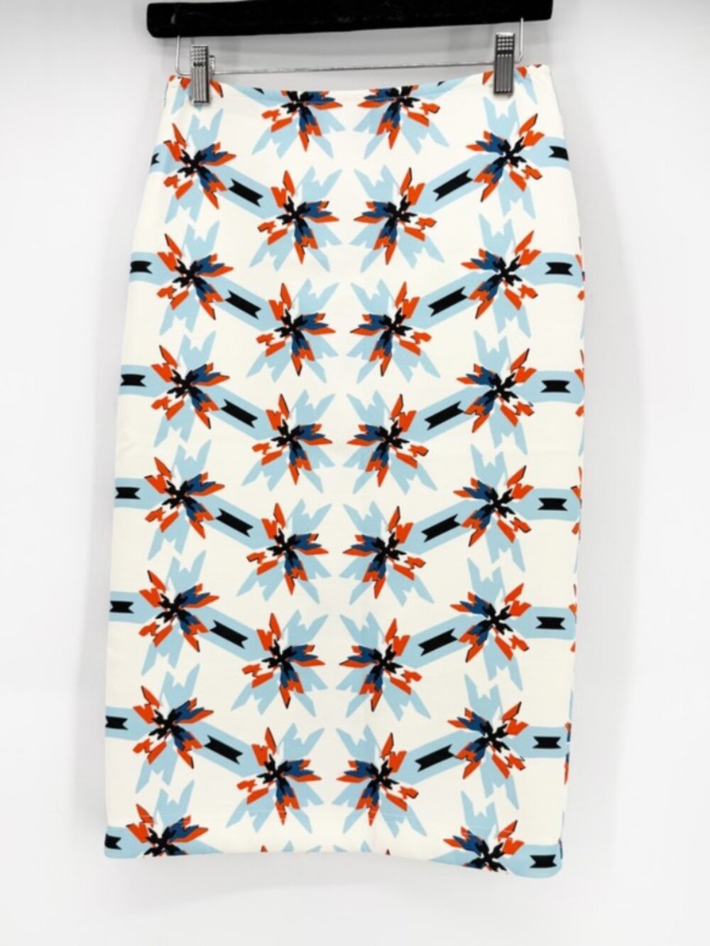 Tanya Taylor Bundy Pencil Skirt Corpcore Office Siren Pinwheel Abstract Artsy 4 - Picture 2 of 11